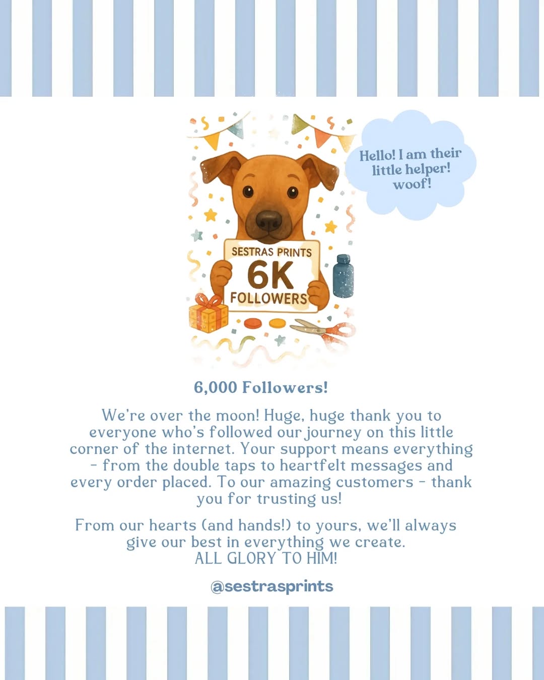 6000 followers milestone