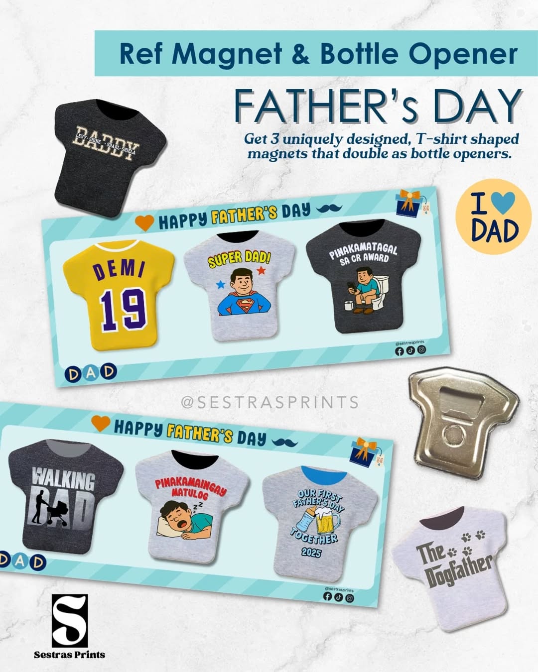 Father's Day collection ref magnets